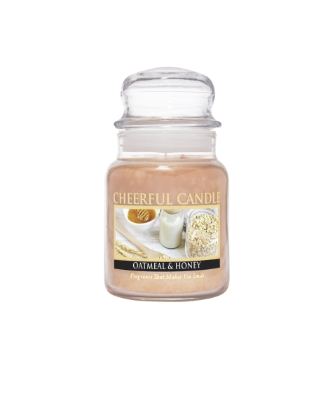 CHEERFUL CANDLE - OATMEAL & HOENY - S